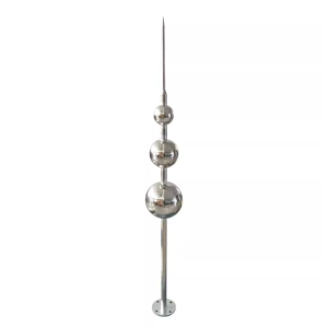 New Arrival Lightning Protection Rod System OEM/ODM Stainless Steel Double-ball Type Lightning Arrester Rod for Tower