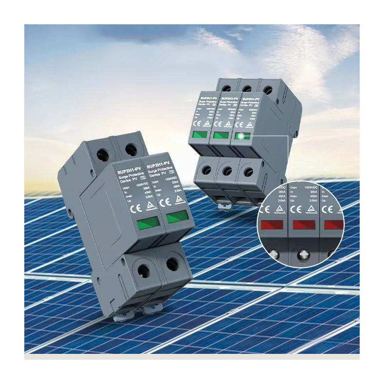 40KA DC Arrester Solar Photovoltaic Surge Protector 500V800V1000V1200V1500V T2 Type SPD