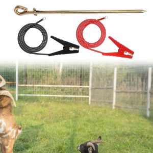 Ground Rod Kit 45Cm Copper Grounding Rod With Wire Clamps and Connectors Suitable for RV Electrical Earthing RV Grounding Rod