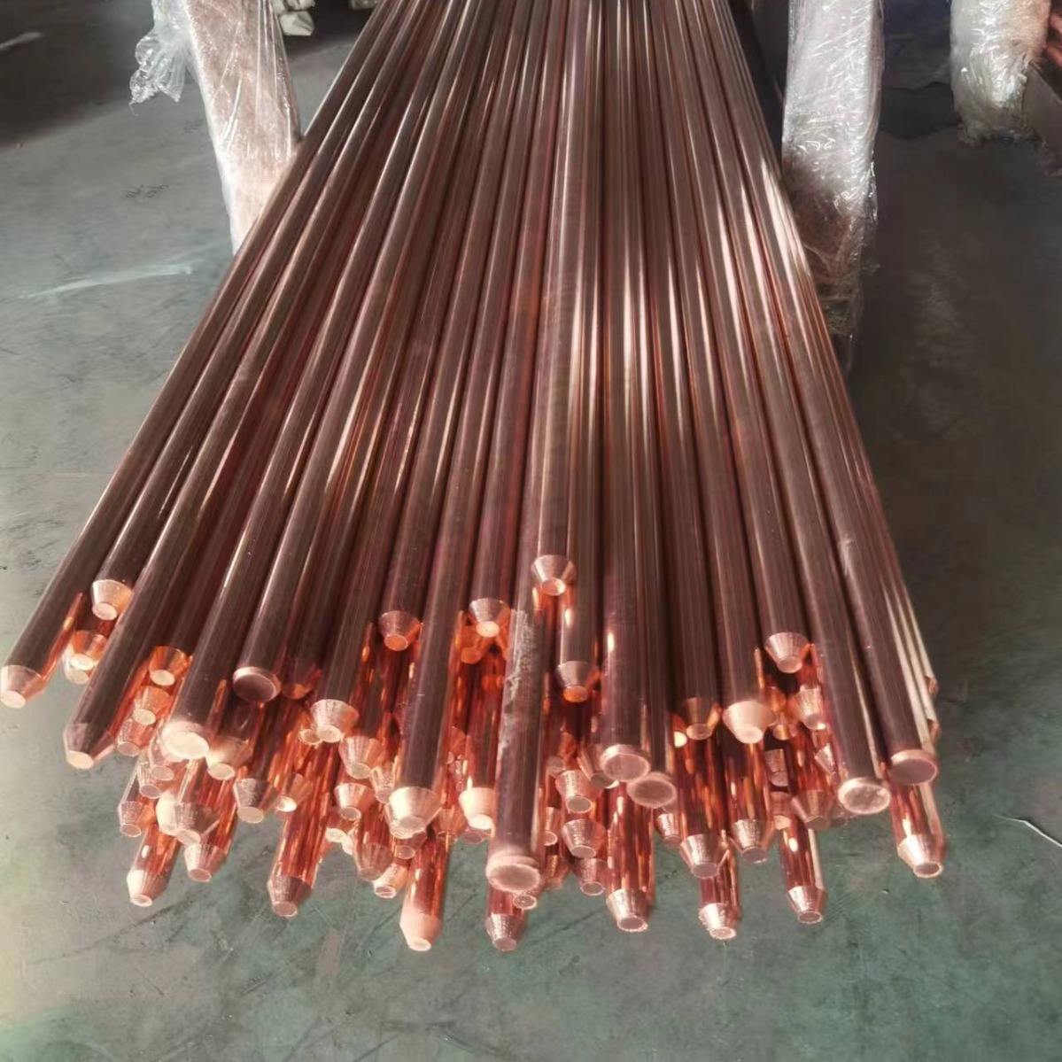 High Quality Copper Coated Steel Point Ground Rod for Earthing and Lightning System Galvanized HDG Ground Earthing Rods