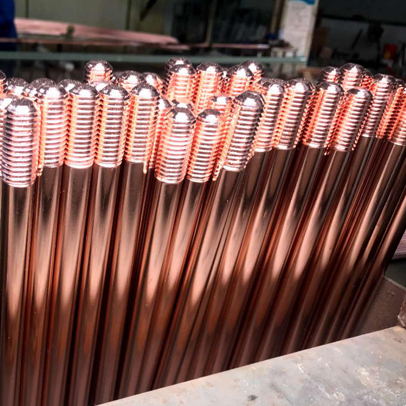 High Quality 35KV 50mm Earthing Wire Set Secure Grounding Copper Ground Rod Kit With Thread Model Made of Plastic Copper Bonded
