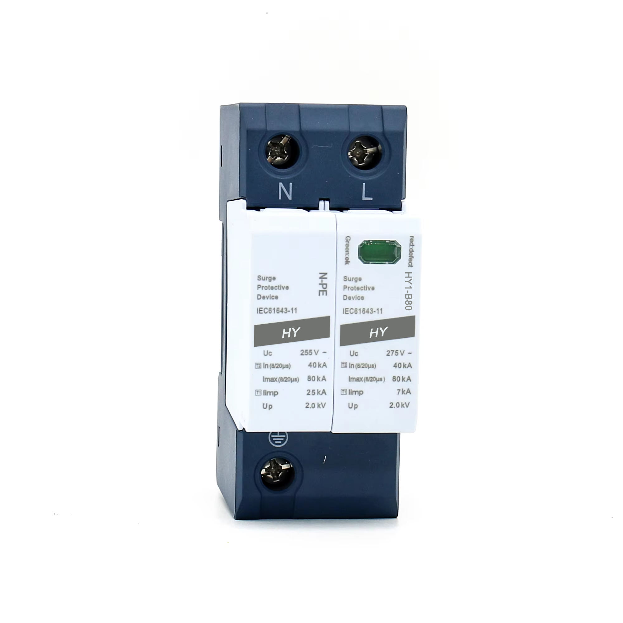 Lightning Surge Protector for Electronic Equipment AC T2 2P Max 40KA Imax for Solar System Surge Arrester in Carton - Image 2
