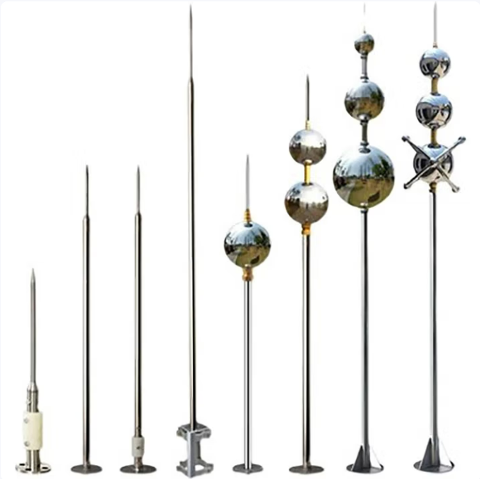 New Product Lightning Rod Conductor Advanced Discharge Clamp Lightning Rod Kit for Roof - Image 2