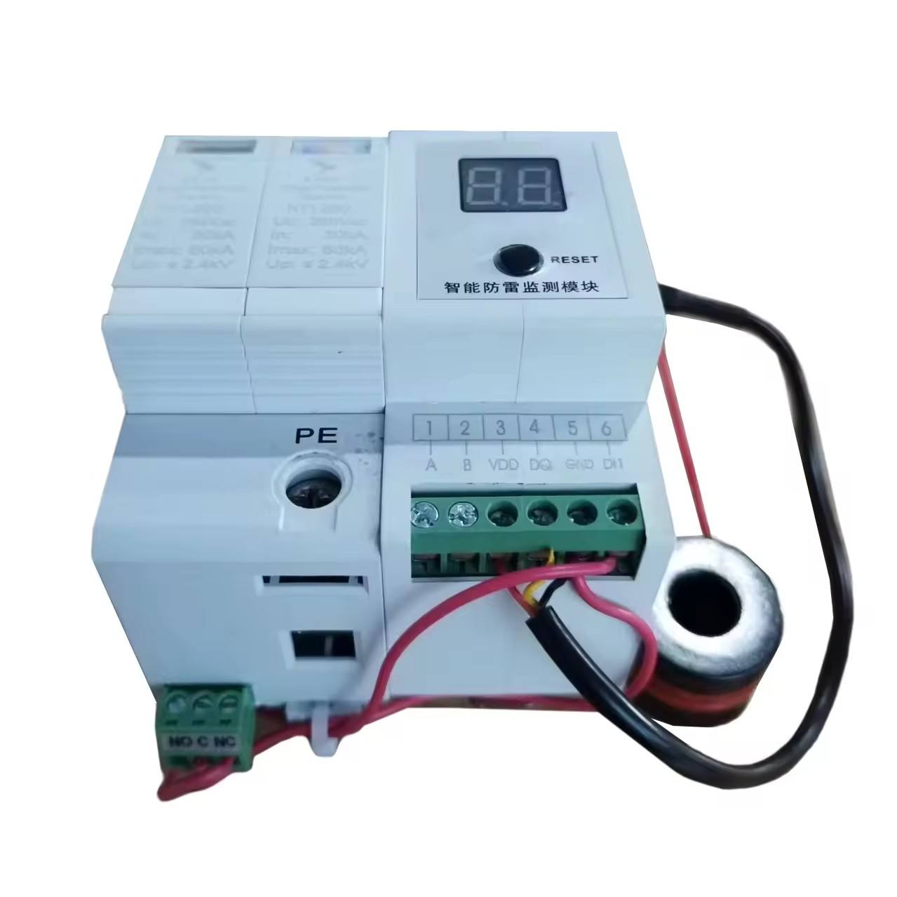 AC SPD T2 Type Surge Protector Power Switch Lightning Arrester Circuit Breaker for Protection Against Surge Spikes - Image 2