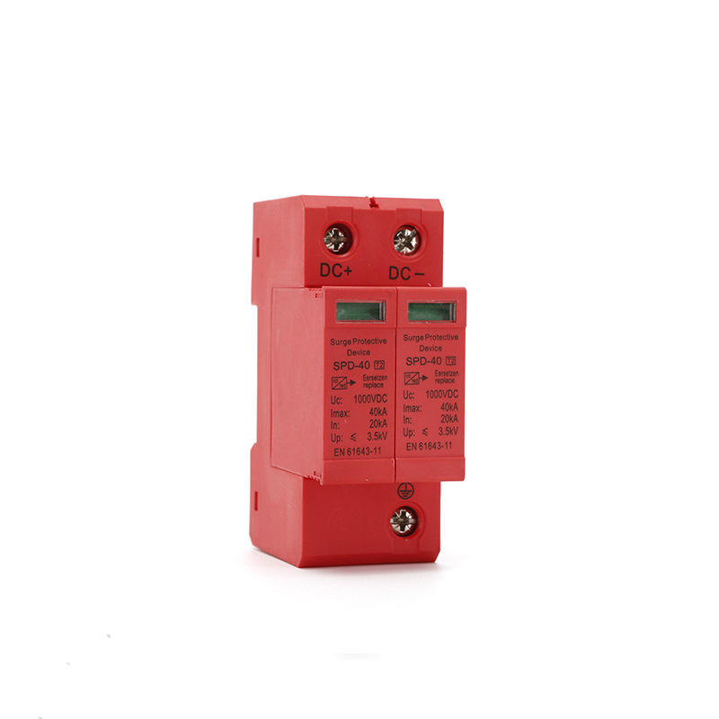 800V 1000V 1500V DPS Solar PV DC SPD Lightning Protection Surge Protector Arrester Device with Imax 40ka Surge Protection - Image 2