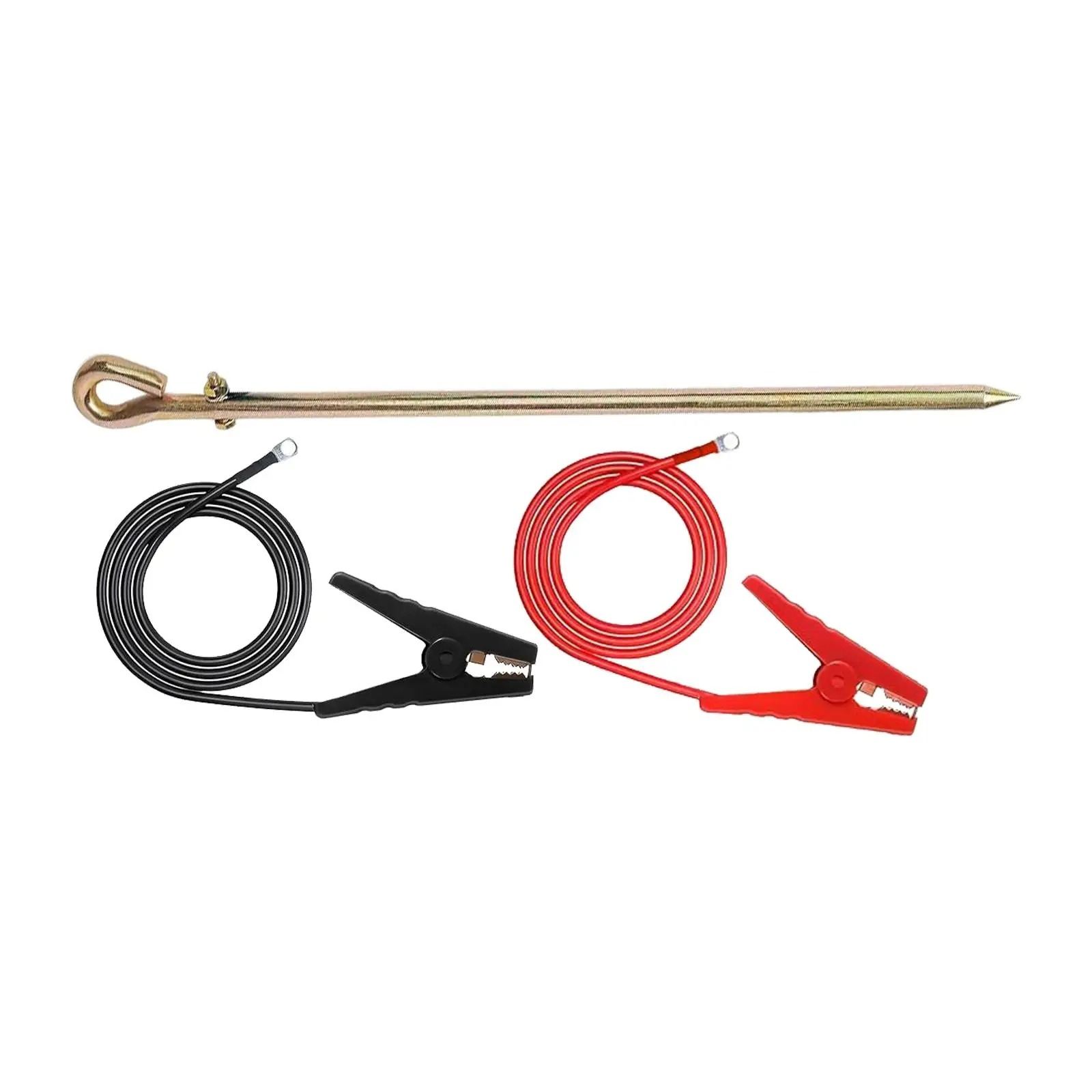 Copper Bonded Ground Rod UL Certified With Ground Rod Clamp GCC 16 for Electrical Earthing Systems 8 Ft Copper Ground Rod - Image 2