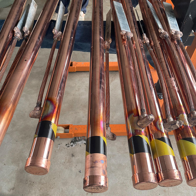 Copper Plating Earth Grounding Rod With Clamp for Electric Fence Lightning Protection - Image 2