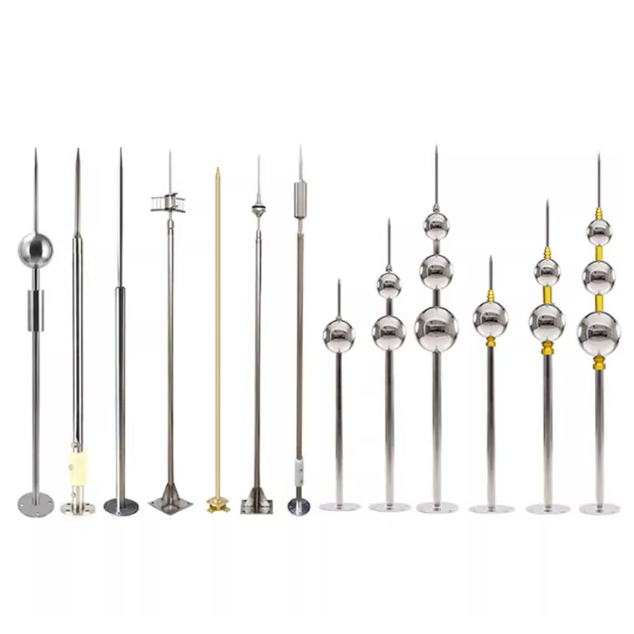 Hot Sales Protect Electrical Equipment Pure Copper Lightning Rod Kit for Industrial Buildings - Image 2