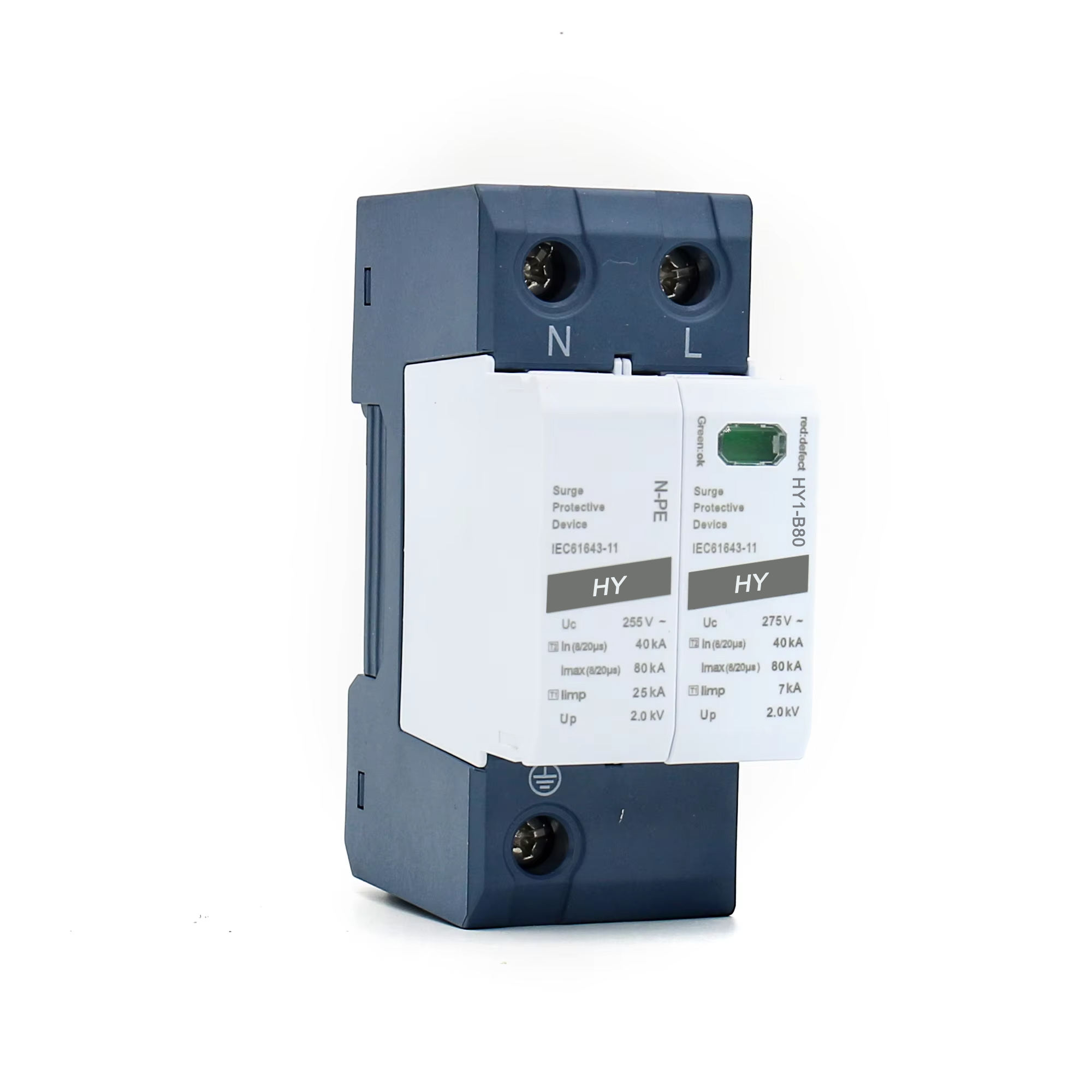 Lightning Surge Protector for Electronic Equipment AC T2 2P Max 40KA Imax for Solar System Surge Arrester in Carton - Image 3