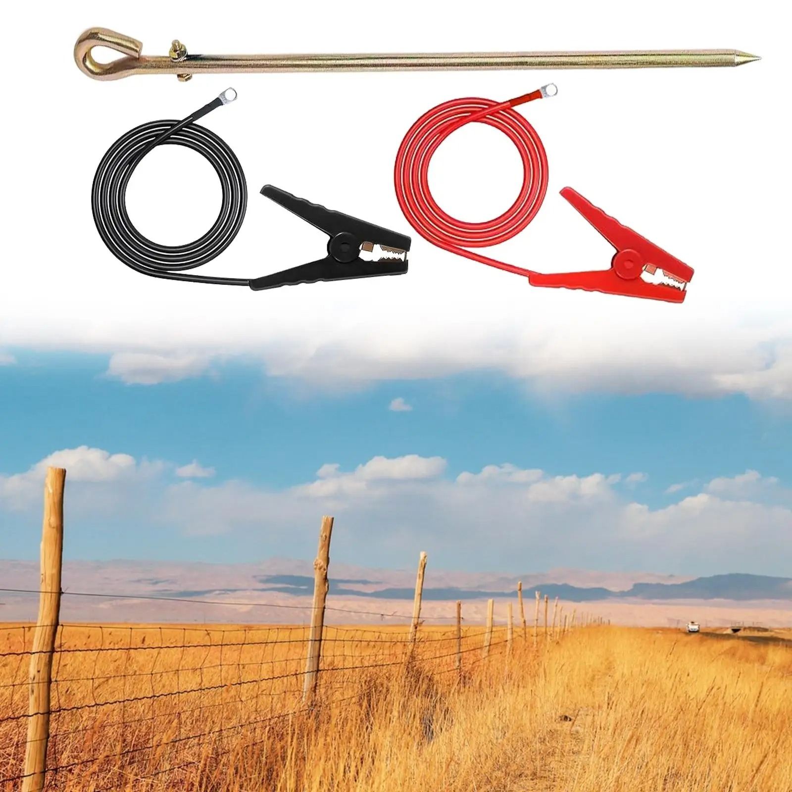 Copper Bonded Ground Rod UL Certified With Ground Rod Clamp GCC 16 for Electrical Earthing Systems 8 Ft Copper Ground Rod - Image 3