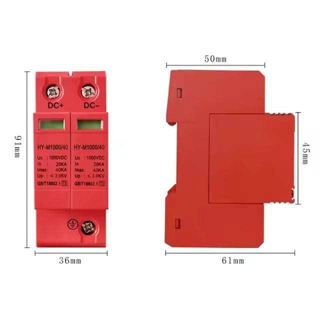 High Quality 40KA DC Electrical Arrester 1000V Rated 2P & 3P T2 & T1 Type Solar SPD for Effective Surge Protection - Image 4