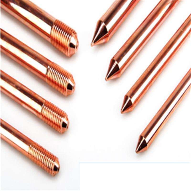 Hot Selling Copper Bonded Earth Rod Pure Copper Earth Rod for Earth System - Image 4