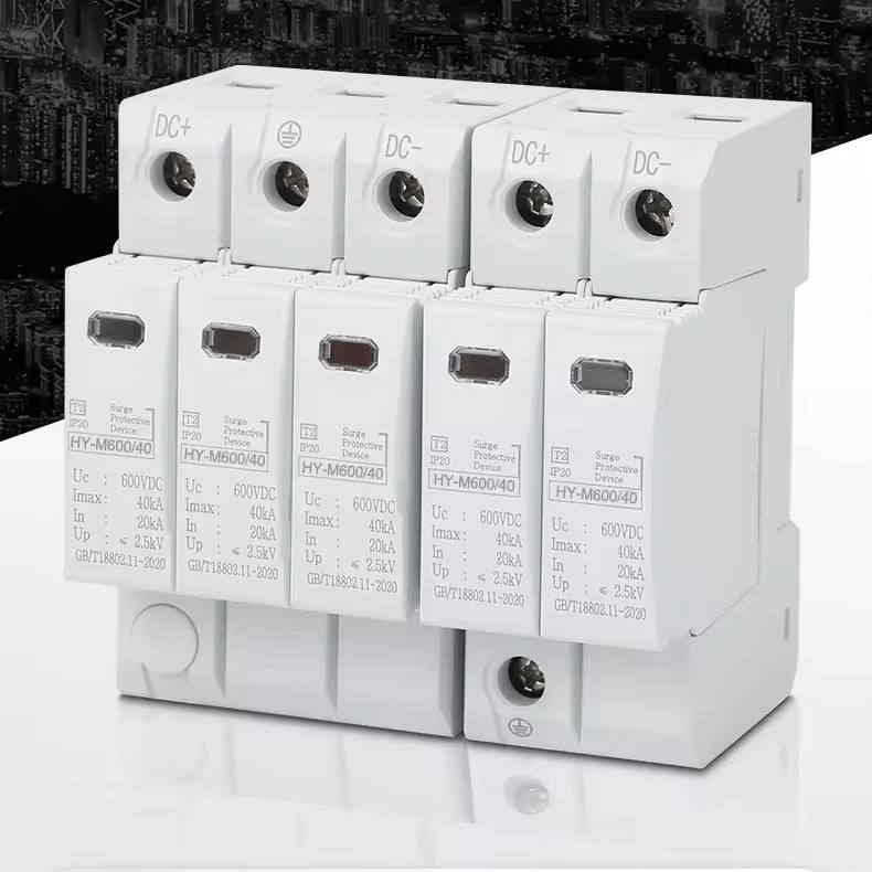 High Quality 40KA DC Electrical Arrester 1000V Rated 2P & 3P T2 & T1 Type Solar SPD for Effective Surge Protection - Image 6