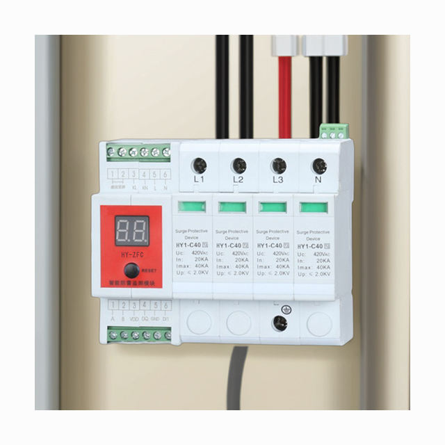 Intelligent T2 Three-Phase 40KA Combination Lightning Protection Module Efficient Lightning Protection Device - Image 2