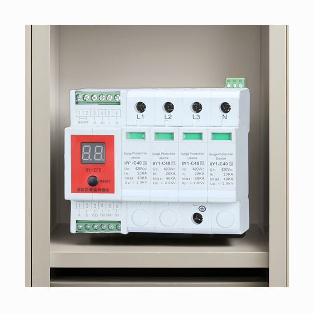 Intelligent T2 Three-Phase 40KA Combination Lightning Protection Module Efficient Lightning Protection Device - Image 3