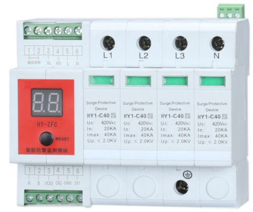 Intelligent T2 Three-Phase 40KA Combination Lightning Protection Module Efficient Lightning Protection Device - Image 6